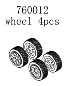 Turbo Racing RC 1/76 Micro STREET WHEELS For Mini Cooper (4PC) #760012 - Picture 1 of 1