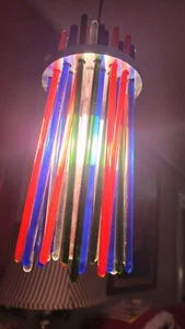 ALFA Juno Lighting G79 LOW VOLTAGE Glass STYX Colorful PENDANT Light FIXTURE NOS - Picture 1 of 20