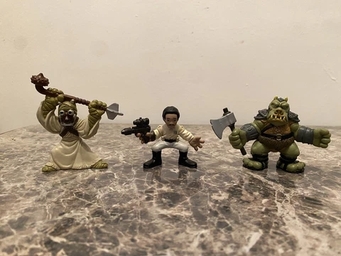Lot Of (3) Playskool Star Wars Galactic Heroes Tusken Raider, Lando, Gamorrean Cover