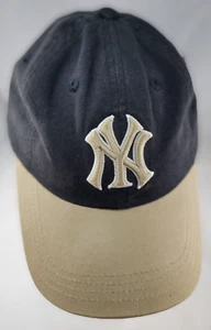 Puma NY Yankees Cap Hat Black & Khaki Bill One Size - Picture 1 of 10