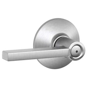 SCHLAGE Latitude Privacy Bad Schlafzimmer Türdrücker Set, Satin Chrom - Bild 1 von 1