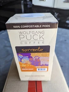 WOLFGANG PUCK SORRENTO SWISS WATER PROCESSED DECAF MEDIUM ROAST SEMI-SWEET - Picture 1 of 2