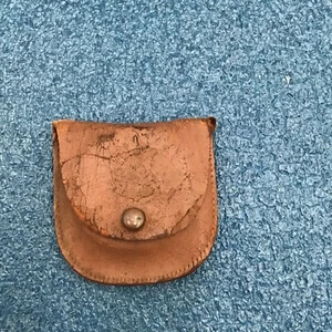 Vintage Boy Scouts “Be Prepared” Knife Sharpener Stone w/ Leather Holder Pouch - Picture 1 of 5