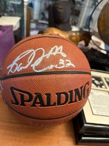 Karl Malone Dennis Rodman Signed Basketball HOF WCW - Picture 1 of 6