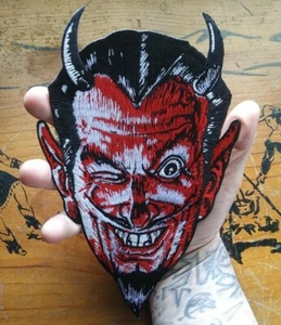  PATCH LARGE Red Devil BIKER OUTLAW BACK PATCH BIKER HOT ROD RATFINK PATCHES  - Bild 1 von 6