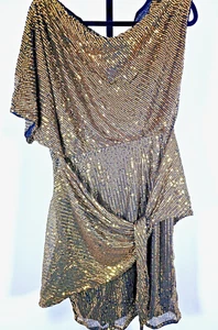 GRACE KARIN Women's Sequin Sparkly Glitter Party Club Dress One Shoulder Size XL - Picture 1 of 7