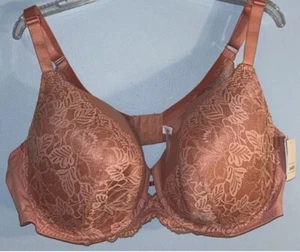 🐻 Auden Women's Plus Size 42DD Pink Lightly Lined Balconette Underwire Bra NEW - Picture 1 of 4