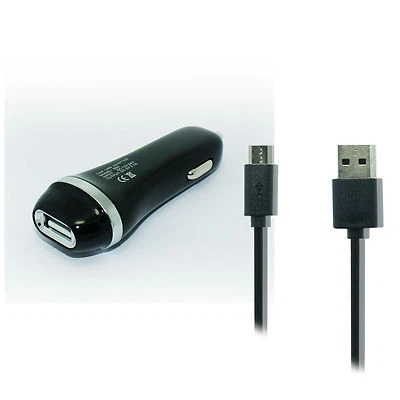 Car Charger+3ft USB Cord Cable for ATT/US Cellular Kyocera Dura XE DuraXE E4710 - Image 1 of 3