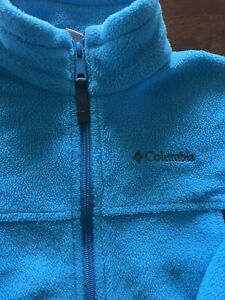 Columbia Full Zip Blue Fleece Jacket 4-5 years, Pre-Owned