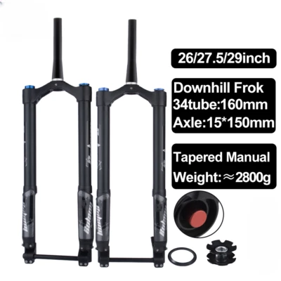 26inch Snow Bike Fat Fork Inverted Fork Thru Axle 150*15mm for 26*5.0 E-bike  - Image 1 of 4