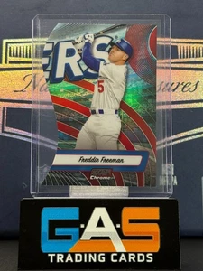 2024 Topps Stadium Club Chrome Freddie Freeman Triumvirates Red #TRI-3 SP - Picture 1 of 2