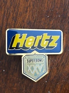 Vintage Super Bowl XXV NFL Hertz Pin 1989 - Picture 1 of 3