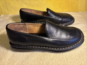 Scarpe mocassino BORN in pelle nera comode casual da donna taglia 7 38 M/W B-3257 FR/SH - Foto 1 di 9