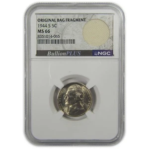 1944 S Jefferson Nickel MS 66 NGC Silver Bag Fragment SKU:I20316 - Picture 1 of 4