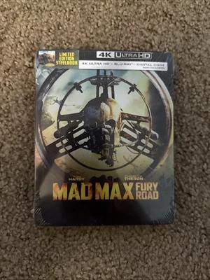 NEW Mad Max Fury Road 4K UHD + Blu-ray Digital Steelbook Furiosa Limited Edition - Image 1 of 2