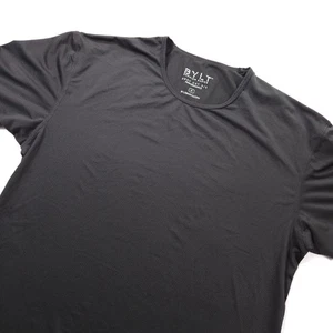 BYLT Hombre Negro Corte Gota S/S Rendimiento Medio Gimnasio Entrenamiento - Imagen 1 de 8