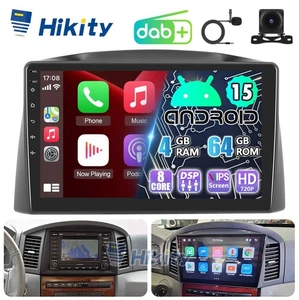 DAB+ 4+64GB Carplay Android15 Radio GPS Navi Für Jeep Grand Cherokee WH,WK 05-07 - Bild 1 von 14