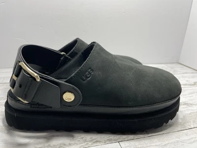 Zueco UGG Goldenstar Villa informal de gamuza para mujer negro talla 8 EE. UU. 6 Reino Unido (1169590) Foto 1 de 4