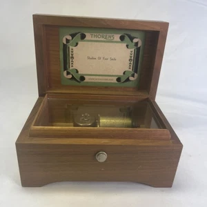 Thorens Wooden Music Box Switzerland "Shadow Of Your Smile" Works - Picture 1 of 16