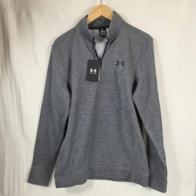 Suéter Under Armour Storm para hombre polar cuarto cremallera gris pequeño Foto 1 de 4