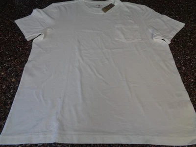 Camiseta J.CREW Para Hombre Grande Blanca Bolsillo Relajada Vintage Lavada Nueva Con Etiquetas Foto 1 de 4
