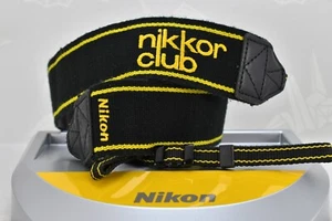 Rare!! 🌸[MINT] Nikon Genuine Neck Strap 1.77in (4.5cm) nikkor club From JAPAN - Picture 1 of 7