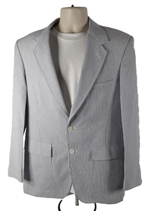 Hardwick Clothes Men Size 40 Blazer Pinstrip 1960 Vintage Made in The USA - Picture 1 of 19
