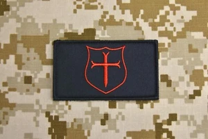 NSWDG Gold Squadron Crusader Shield Parche Negro Rojo DEVGRU SEAL Equipo 6 Infiel - Imagen 1 de 2