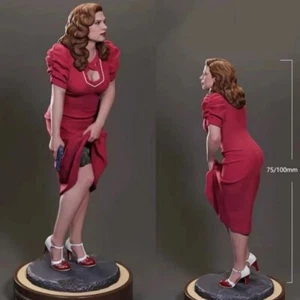 1/24 HARZ FIGUR unbemalt Modellbausatz 75mm Beauty Agent Girl ungebaut Spielzeug NEU - Bild 1 von 9