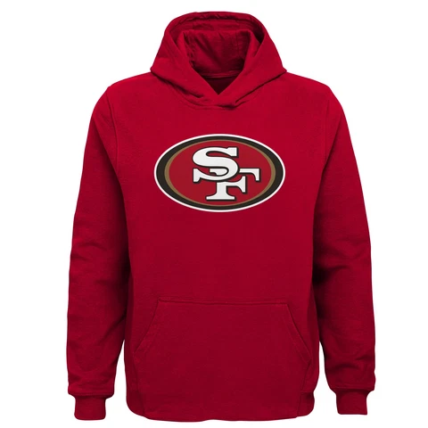 Outerstuff Youth Boys San Francisco 49ers NFL Primary Logo Fleece Hoodie Cover