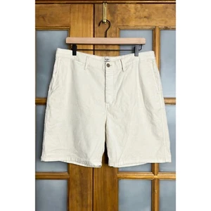 FLINT AND TINDER Huckberry 365 Baumwolle Leinen Shorts Natur Off-White 7" Größe 36 - Bild 1 von 5