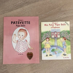 Effanbee Paper Doll Book Lot: PATSYETTE, Wee Patsy & Playhouse, John Axe, 1996- - Picture 1 of 9