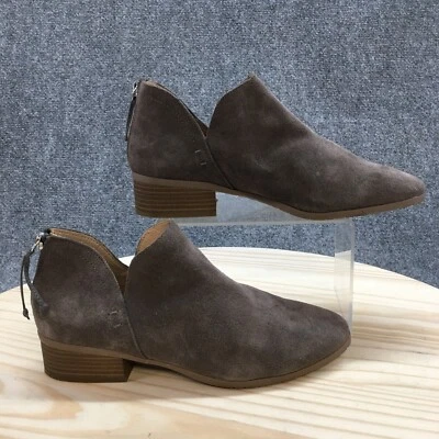 Botas Reaction Kenneth Cole para mujer 9 lados botines al tobillo tacones cuero gris Foto 1 de 4