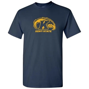 Kent State Golden Flashes Primary Logo T-Shirt - Navy - Picture 1 of 7