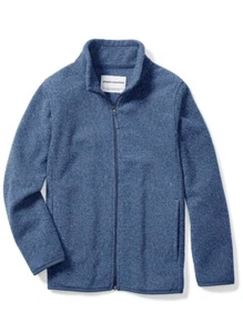 Amazon Essentials Jungen Polar Fleece Full-Zip Jacke Small blau meliert NEU - Bild 1 von 3