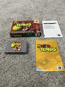 Mario Tennis (Nintendo 64, 2000) N64 COMPLETE CIB TESTED WORKS Box Manual - Picture 1 of 6