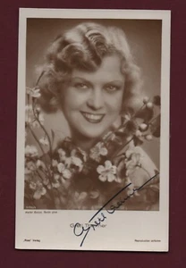 CPA ACTEUR - Cinéma Allemand. GRETL THEIMER.  Carte dédicacée, signée. - Imagen 1 de 1