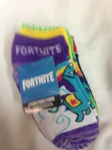 New Girls 6 Pack No Show Fortnite Cuddle Team Leader Socks S/M - Picture 1 of 5