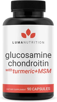 Luma Nutrition Glucosamine Chondroitin, with Tumeric & MSM, Boswellia Supplement - Image 1 of 4