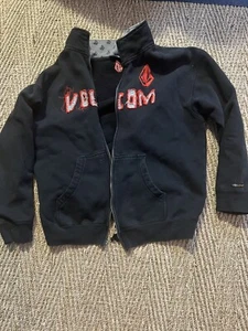 Volcom Boys Black medium heavy sweatshirt - Vintage great condition - Picture 1 of 5