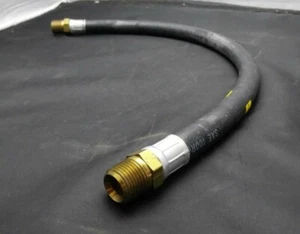 Vintage Lincoln Universal 2ft Black Oil Hose Assembly #74024 - Fast Shipping - Picture 1 of 6