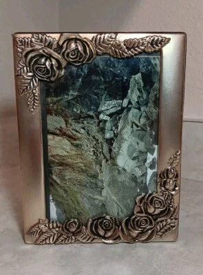 Álbum de marco de fotos de terciopelo negro rosa peltre de colección 4x6 imagen 25 páginas doble cara Foto 1 de 4