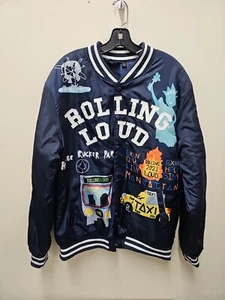 Travis Scott rolling lou Ayo Wass Good Baseball Suit Jacket Coat Size Large - Picture 1 of 5