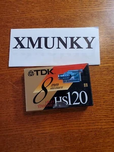 NUOVA TDK 8MM Videocassetta HS120 Alto Standard SIGILLATA - Foto 1 di 6