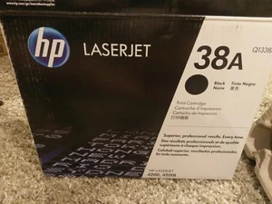 Cartucho de tóner negro genuino hp 38a en caja abierta  - Imagen 1 de 3