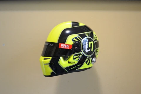 Lando Norris 2021 1/2 Scale Helmet Mclaren Dell Huski With Box Bell Cover