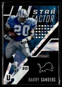 Panini Unparalleled Star Factor 2017 Barry Sanders Detroit Lions #SF-BS - Imagen 1 de 2