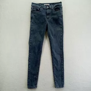 Jeans donna Levis 720 vita alta super skinny 27 denim elasticizzato misto cotone grigio - Foto 1 di 13