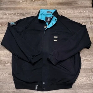 Vintage Y2k LRG Lifted Research Group Black Zip Jacket Rare Skate Tech Sport XL - Picture 1 of 13