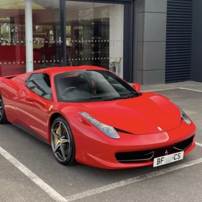 Soporte de matrícula delantera Ferrari 458, FABRICADO POR EE. UU. EN INGLANDIA, - Imagen 1 de 4